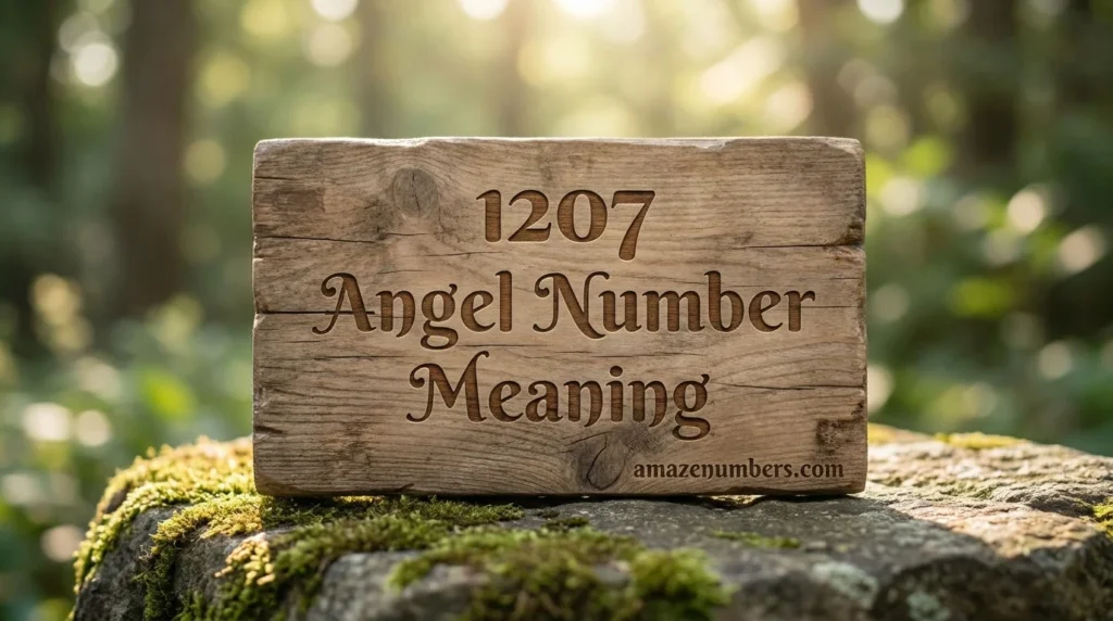 1207 Angel Number Meaning