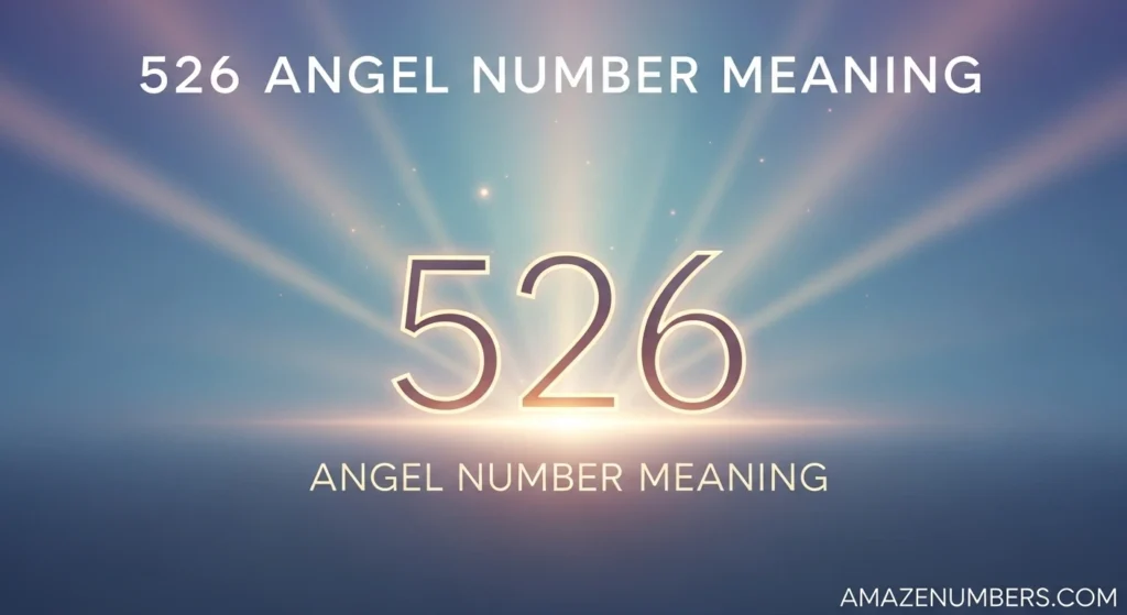 526 Angel Number Meaning