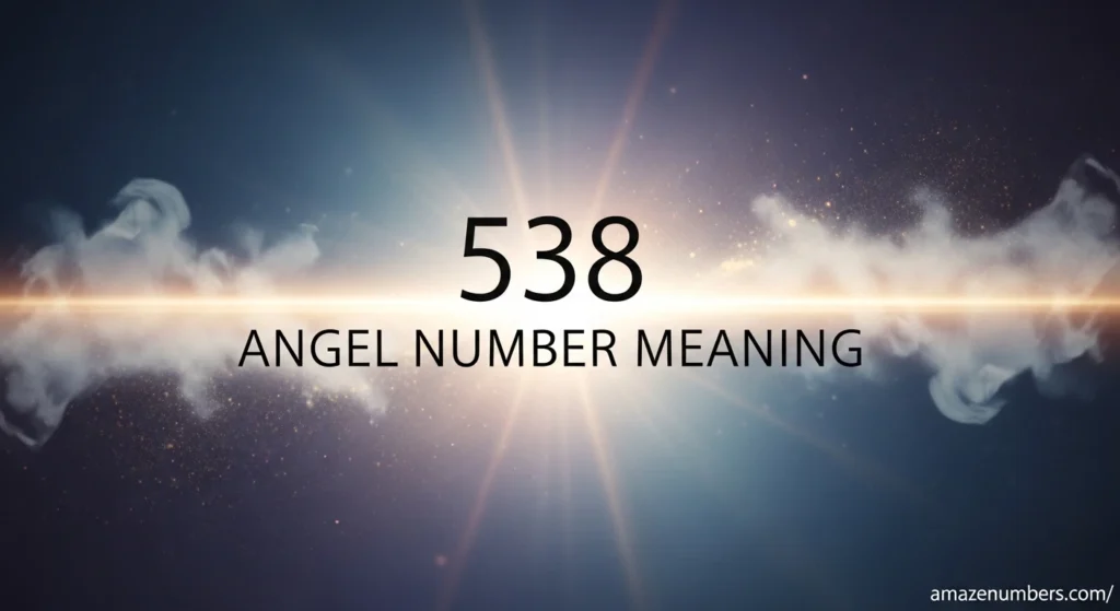 538 Angel Number Meaning