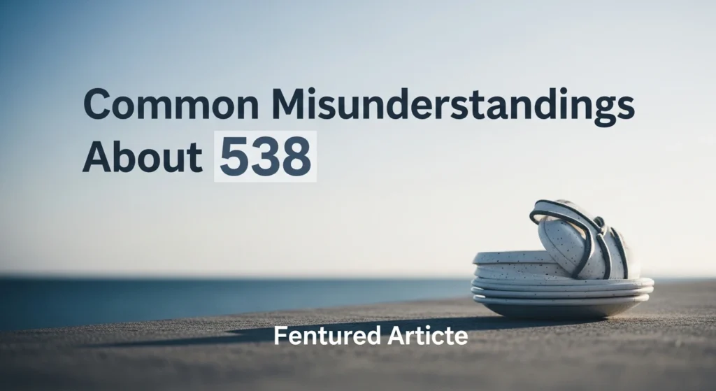 Common Misunderstandings About 538