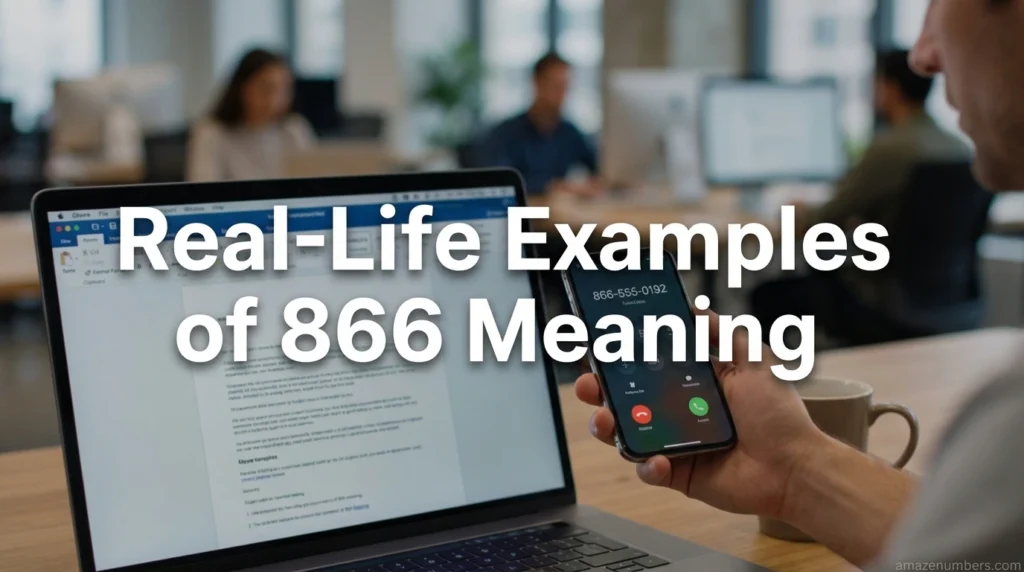 Real-Life Examples of 866 Meaning