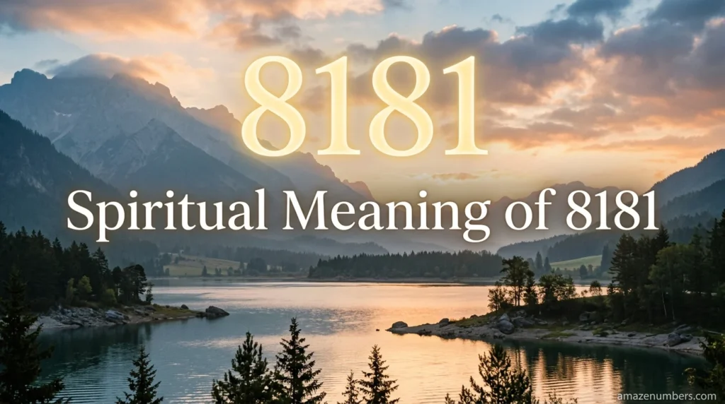 Spiritual Meaning of 8181
